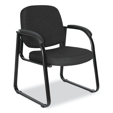 ALERA Black Chairs/Stools, 25" W 24.80" L 33.66" H, Padded Loop, 100% Polyester Seat ALERL43CFA10B